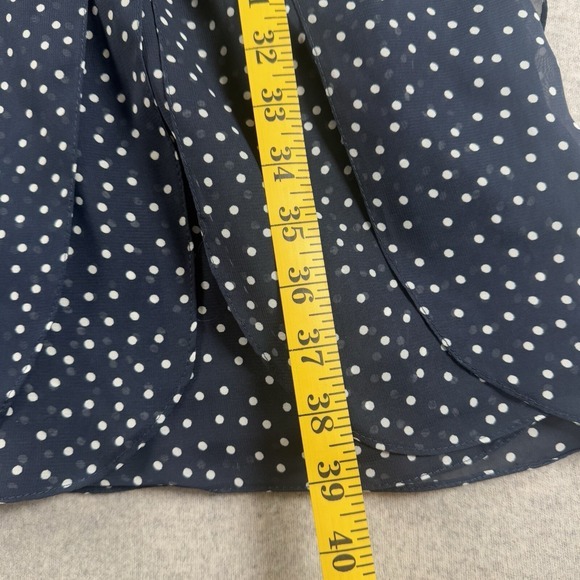 Adrianna Papell Dress Women's 4 Blue White Polkadot Party Date Night Flirty NEW - Picture 7 of 11